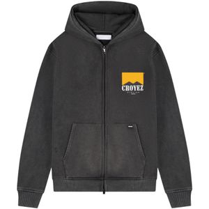 Croyez Fumes Zip Hoodie - Acid Wash XL