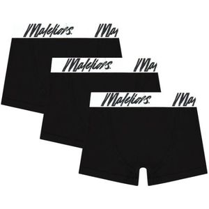 Malelions Kids Boxer 3-Pack - Black/White 116