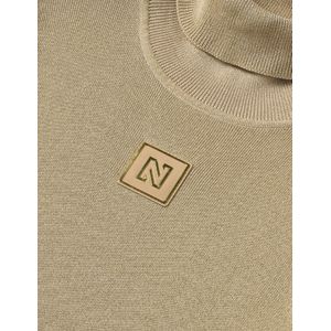 Noroton - Shiny T-shirt - Goud - Lange Mouw