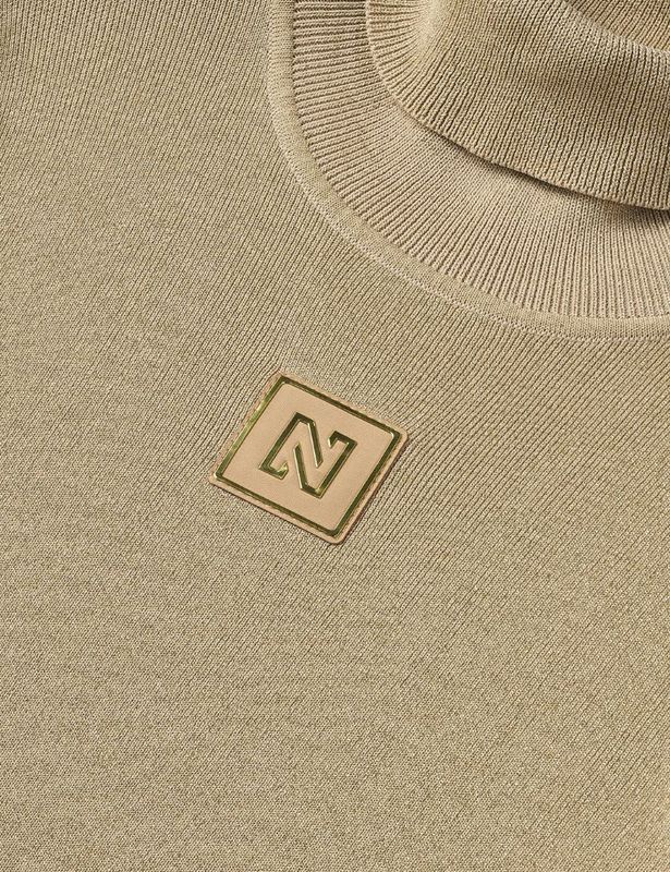 Noroton - Shiny T-shirt - Goud - Lange Mouw
