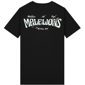 Malelions Boxer 2.0 T-Shirt - Black/Light Green XXL