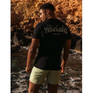 Malelions Boxer 2.0 T-Shirt - Black/Light Green 4XL