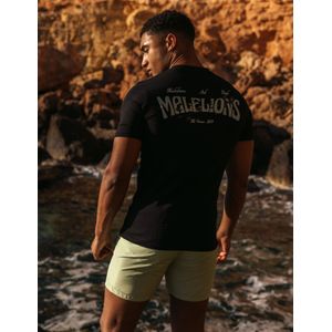 Malelions Boxer 2.0 T-Shirt - Black/Light Green XXL