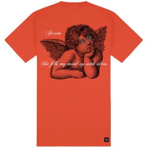 JorCustom Women Angel Slim Fit T-Shirt Women - Orange M