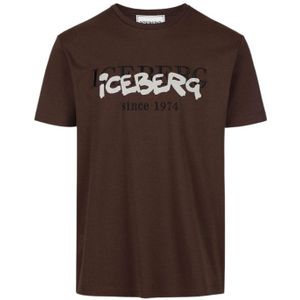 Iceberg Logoprint T-Shirt - Brown