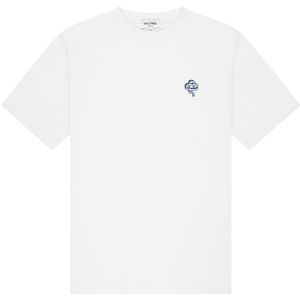 Quotrell Florence T-Shirt - White/Light Blue