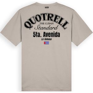 Quotrell Avenida T-Shirt - Taupe/Black