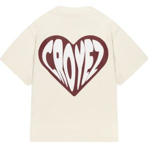 Croyez Mini Puffed Heart T-Shirt - Off-white 1/2 YRS