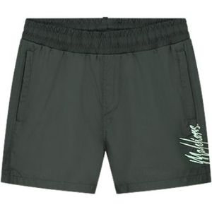 Malelions Kids Split Swim Shorts - Dark Green/Mint 176