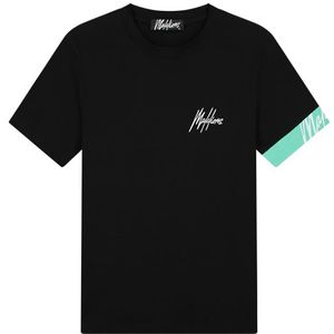 Malelions Captain T-Shirt 2.0 - Black/Turquoise XL