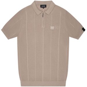 Quotrell Arena Polo - Taupe/Black XXL