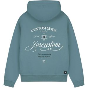 JorCustom Handscript Fleece Oversized Hoodie - Ocean Blue XS