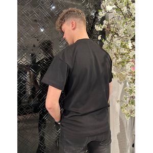 JorCustom Logo Loose Fit Tee - Black XS