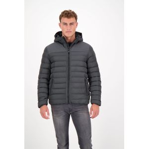 Airforce Hooded Padded Jacket - Gun Metal XXL