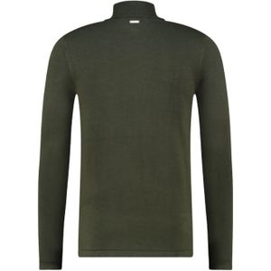 Purewhite Essential Knit Turtleneck - Army Green M