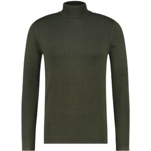 Purewhite Essential Knit Turtleneck - Army Green