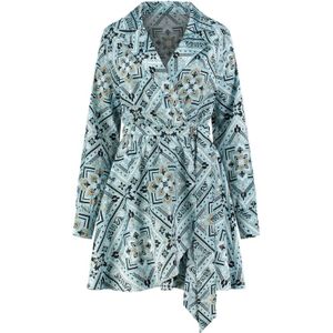 Nikkie Bangkok Printed Wrap Dress - Pool/Black 34