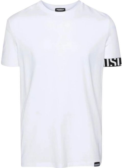 Dsquared2 - Logo Branding - T-shirt - Wit - Regular Fit