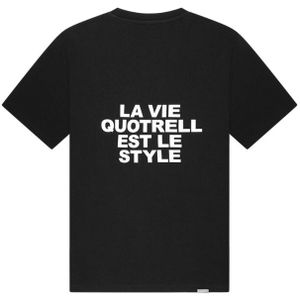 Quotrell La Vie T-Shirt - Black/White XXL