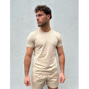Emporio Armani Patch T-Shirt - Sabbia