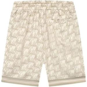 Malelions Resort Monogram Shorts - Beige/Off White XS