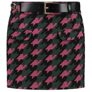 Nikkie Heather Skirt - Black/Raspberry Rose