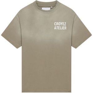 Croyez Women Sprayed Atelier T-Shirt - Dusty Olive L