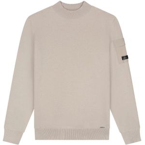 Malelions Knitted Pocket Mockneck - Sand XS