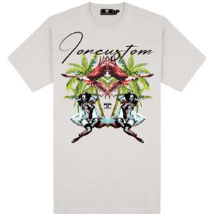 JorCustom PinUp Slim Fit T-Shirt SS24 - Light Grey XL