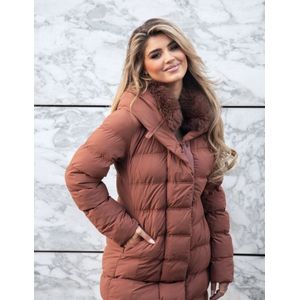 Peuterey Women Kraz AG Fur Jacket - Dark Brown 48-XL