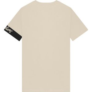 Malelions Captain T-Shirt 2.0 - Beige/Black 4XL