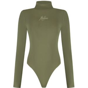 Malelions Women Signature Bodysuit - Army Green XXS