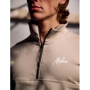 Malelions Sport Counter Half Zip - Taupe M