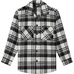 Malelions Kids Signature Flannel - Antra/Light Grey