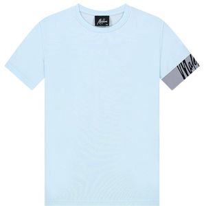 Malelions Kids Captain T-Shirt 2.0 - Light Blue/Grey
