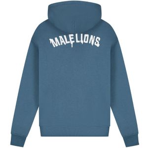 Malelions - Graffiti Zip Hoodie - Blauw - Regular Fit