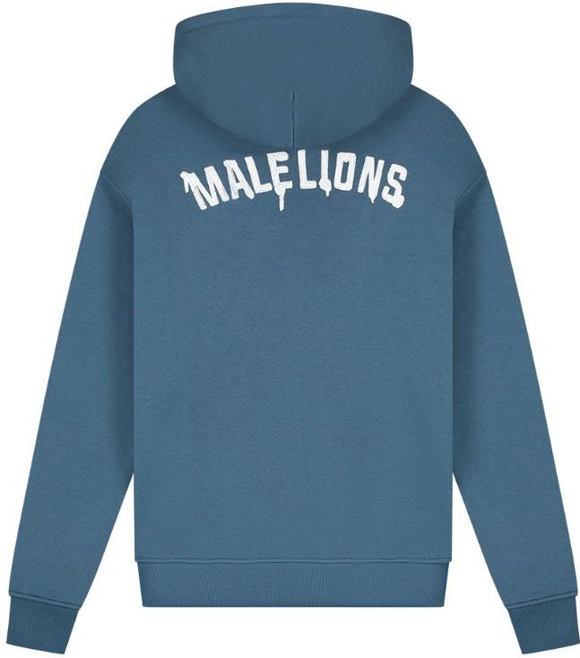Malelions - Graffiti Zip Hoodie - Blauw - Regular Fit