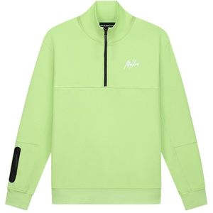 Malelions Sport Counter Half Zip - Lime XXS