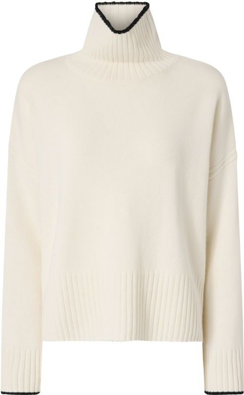 Pinko - Falkland Sweater - Wit - Dames - Wol