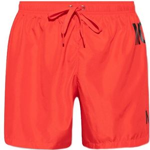 Moschino Double Question Swimshort - Red
