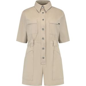 Malelions Women Cargo Playsuit - Clay