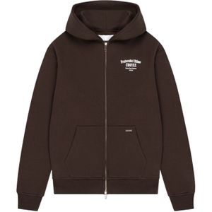 Croyez Fraternité Zip - Hoodie - Brown XS