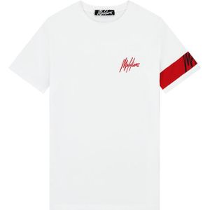 Malelions Captain T-Shirt - White/Red XXS