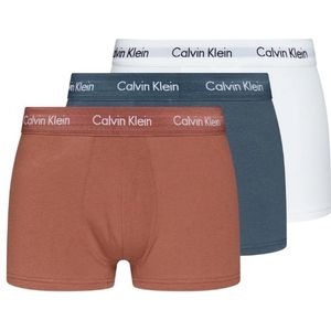 Calvin Klein Low Rise Trunk 3-Pack - Dusty Copper/Bright White/Blue