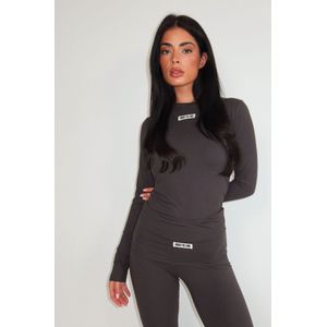 Nena Long Sleeve - Charcoal XXS