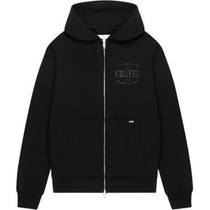 Croyez Damaged Stamp Zip Hoodie - Black XS