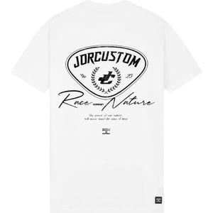 JorCustom Women Racing Against Nature Slim Fit T-Shirt - White S