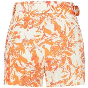 Nikkie Rachel Structure Shorts - Sun Orange/Cream 32