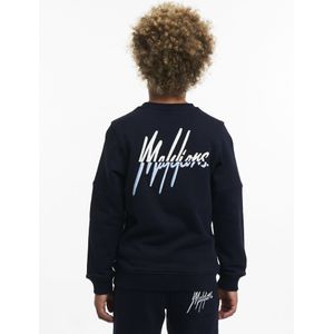 Malelions Kids Split Essentials Sweater - Navy/Light Blue 140