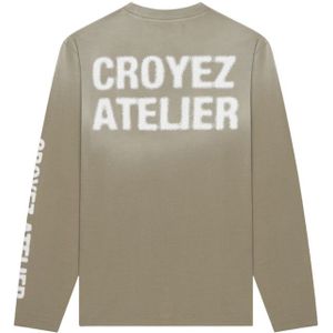 Croyez - Sprayed Atelier - Longsleeve T-Shirt - Dusty Olive